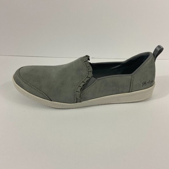 Skechers Women's Slip-on Classic Fit Shoes Air Cooled Memory Foam Grey Size 9 - Picture 5 of 12
